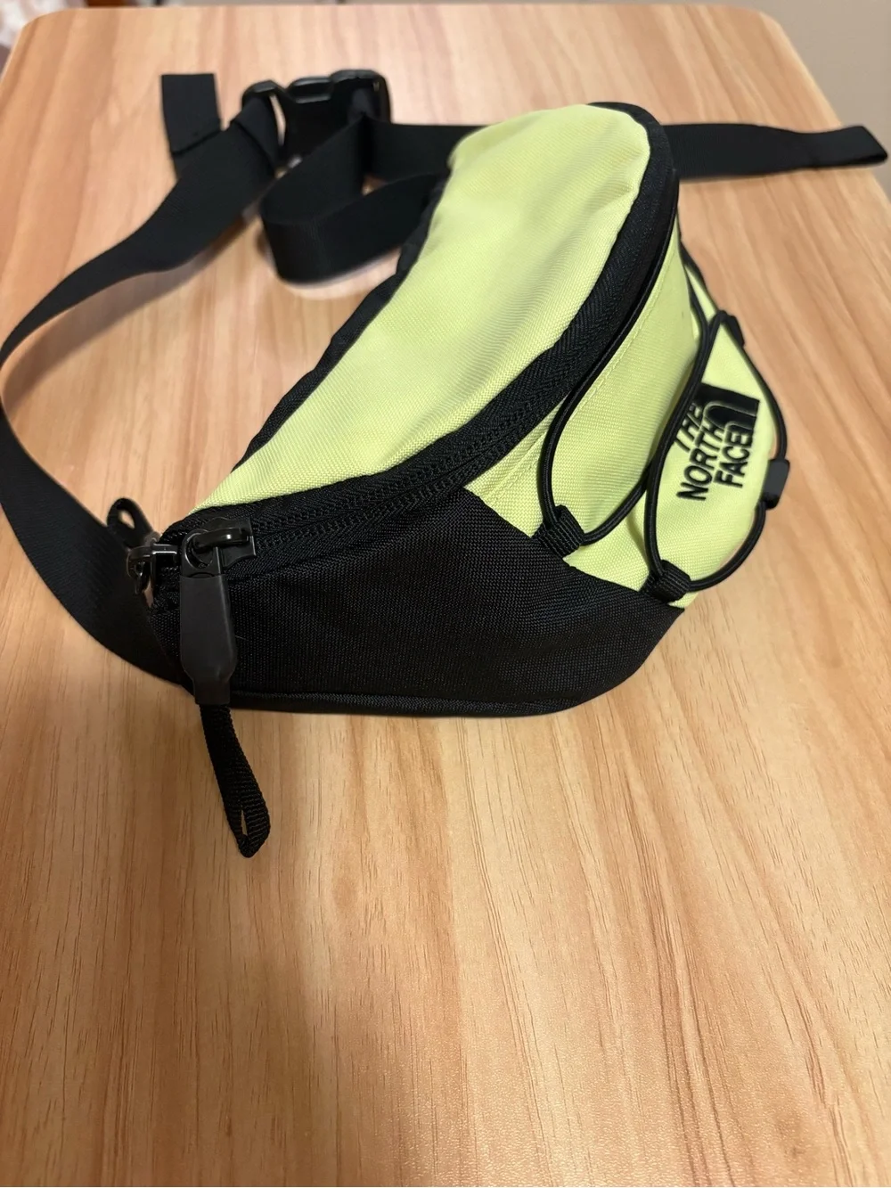 The North Face Neon Yellow and Black Waist Pack